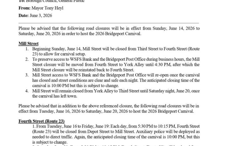 Road Closure Notice